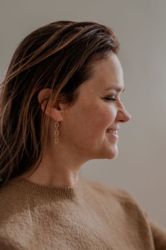 Earrings single anne*gold filled